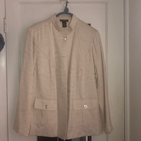 Lane Bryant Jacket/blazer in textured ivory sz 14 - Picture 3 of 8